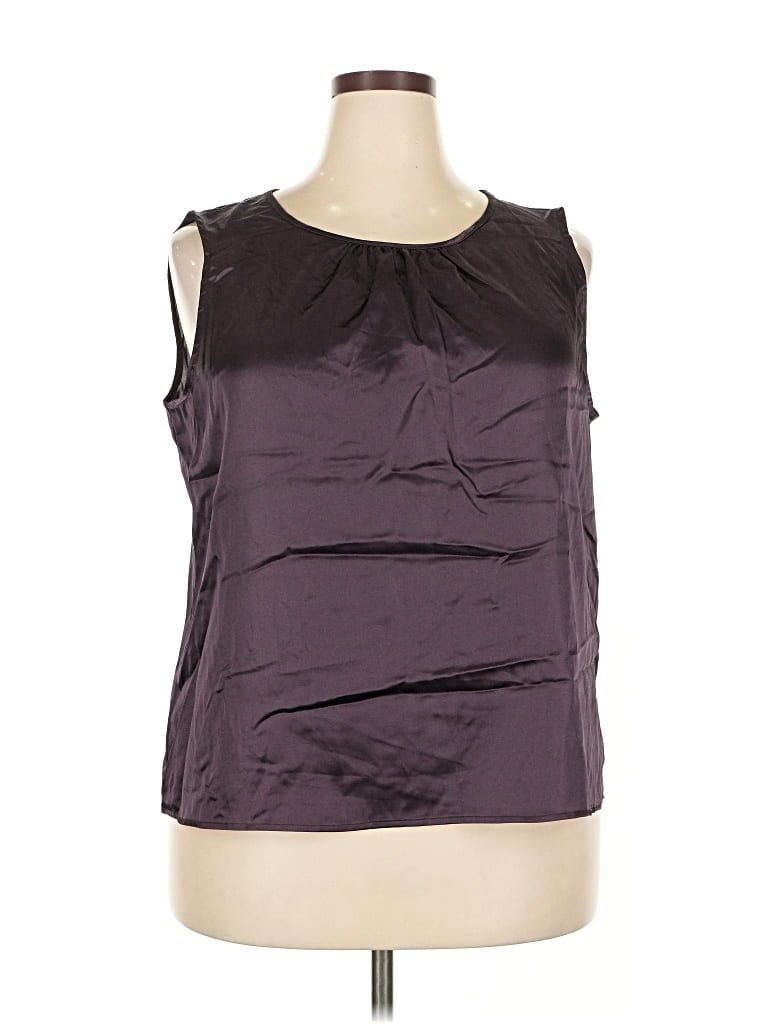 Pre-owned Le Suit Sleeveless Blouse In Purple