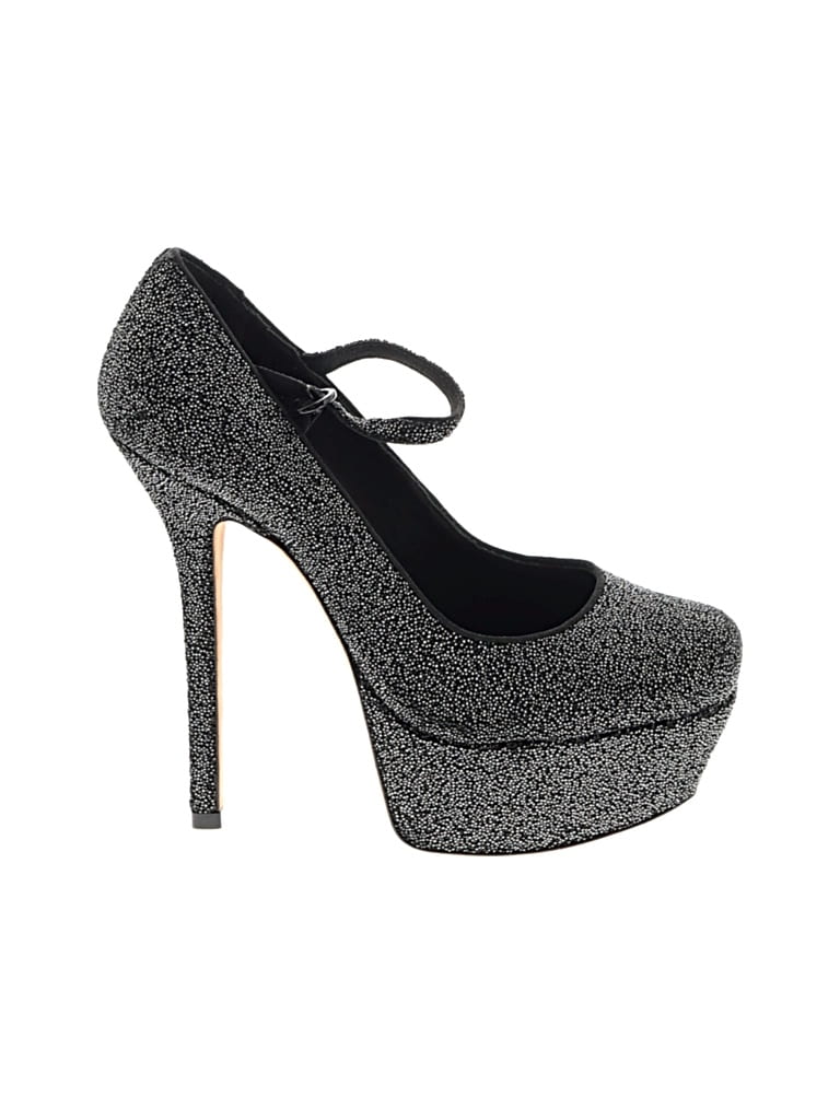 Pre-owned Alice And Olivia Alice + Olivia Heels In Silver