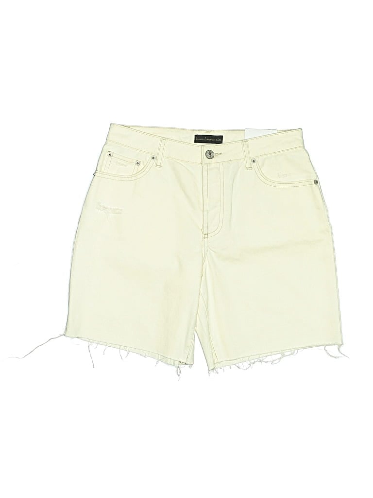 Pre-owned House Of Harlow 1960 Denim Shorts In Yellow