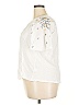 Caslon 100% Cotton Ivory Short Sleeve Blouse Size XXL - photo 5