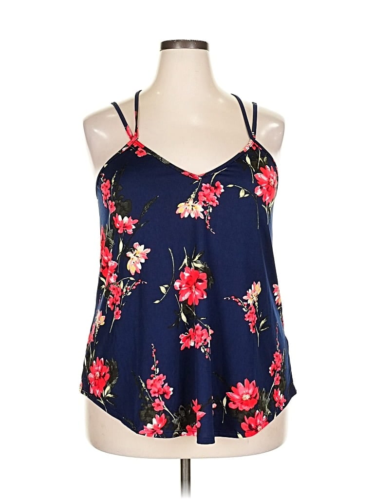 Pre-owned Papermoon Sleeveless Blouse In Blue