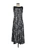 Perceptions Graphic Black Casual Dress Size S - photo 1