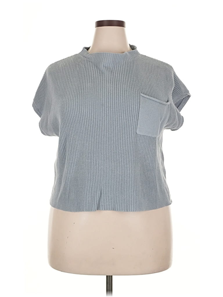 Pre-owned Unbranded Cardigan Sweater In Blue