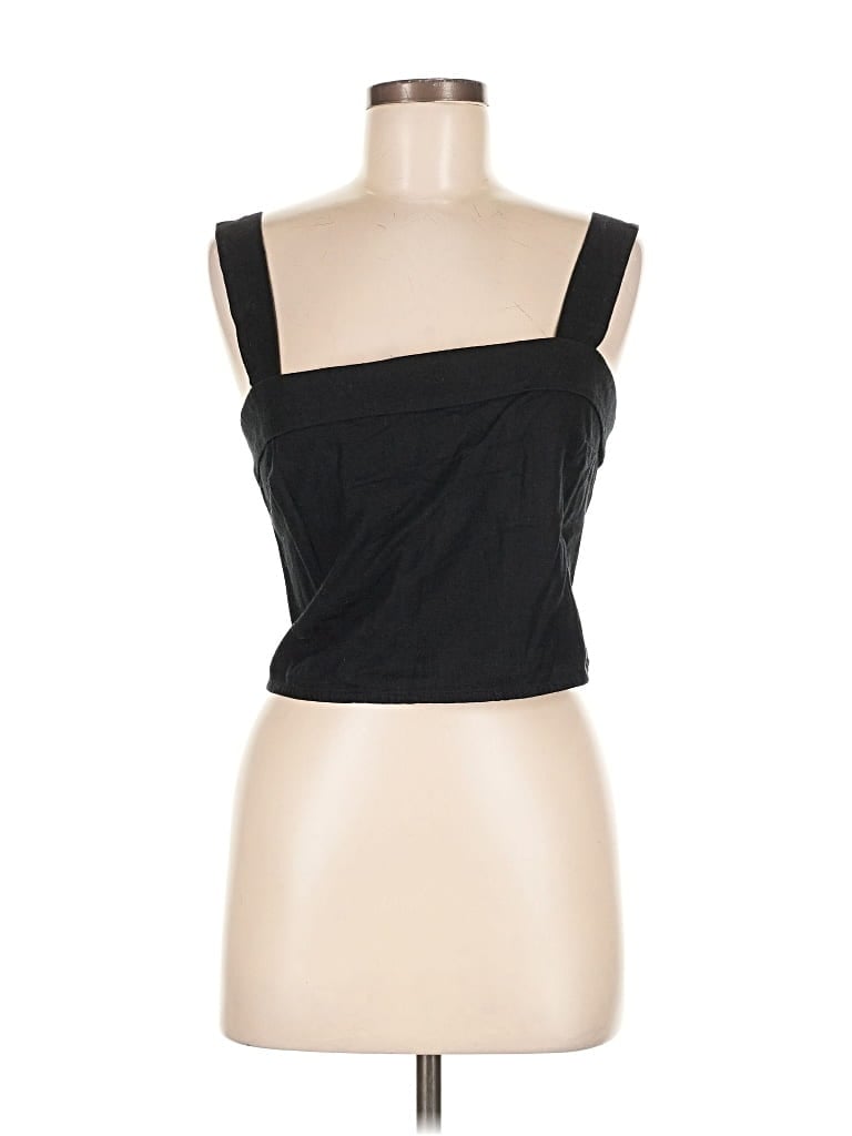 Pre-owned Abercrombie & Fitch Sleeveless Top Black Strapless Neckline Tops