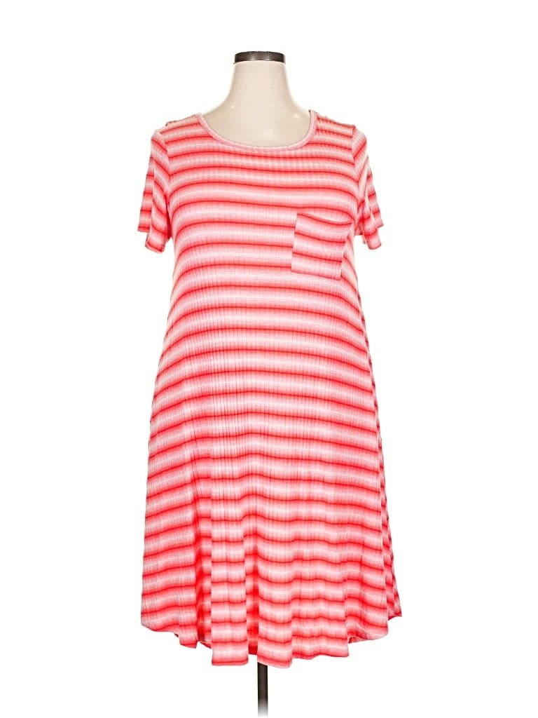 Pre-owned Lularoe Casual Dress In Pink