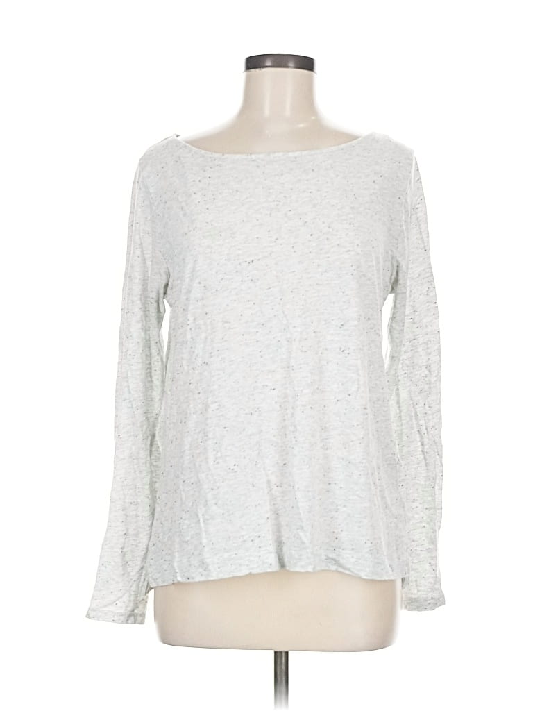 Pre-owned Banana Republic Long Sleeve T-shirt In Gray