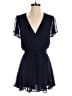 Row A 100% Polyester Solid Blue Romper Size S - photo 1
