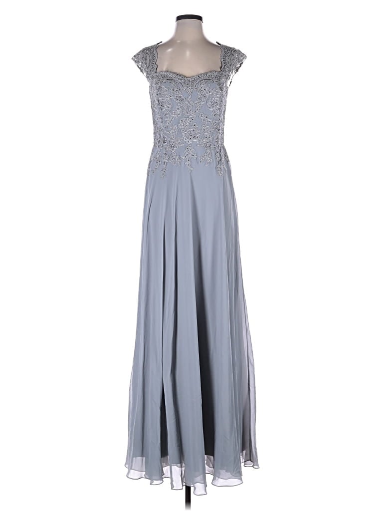 Pre-owned La Femme Cocktail Dress In Gray