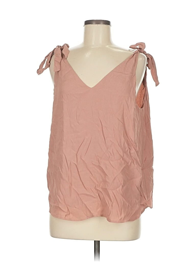 Pre-owned Express Sleeveless Blouse In Pink