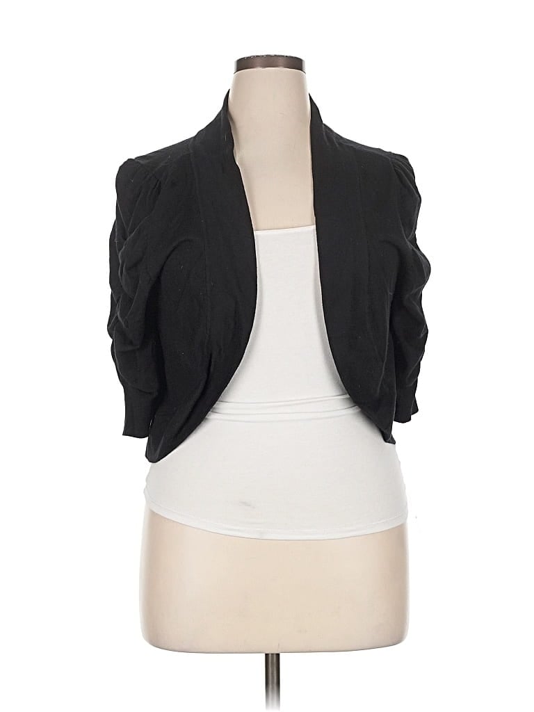 Pre-owned Nicole By Nicole Miller Cardigan Sweater In Black