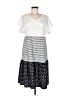 Unbranded Stripes White Casual Dress Size M (estimated) - photo 1