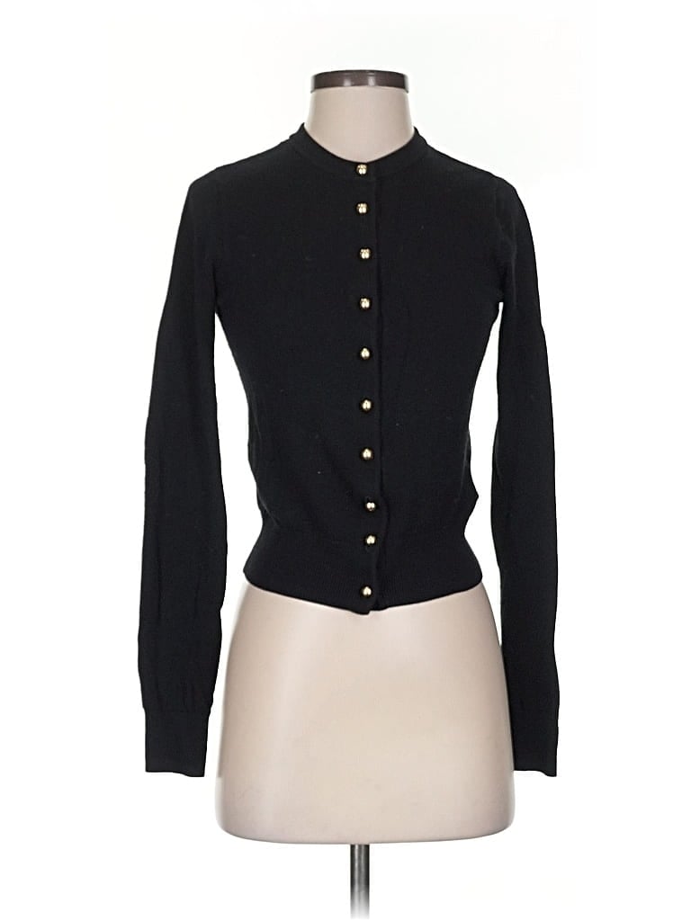 Pre-owned H&m Long Sleeve Blouse In Black