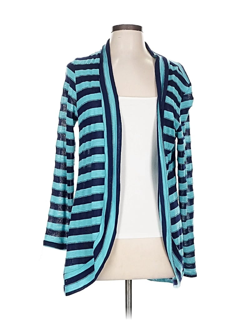 Pre-owned Coldwater Creek Cardigan Sweater In Blue