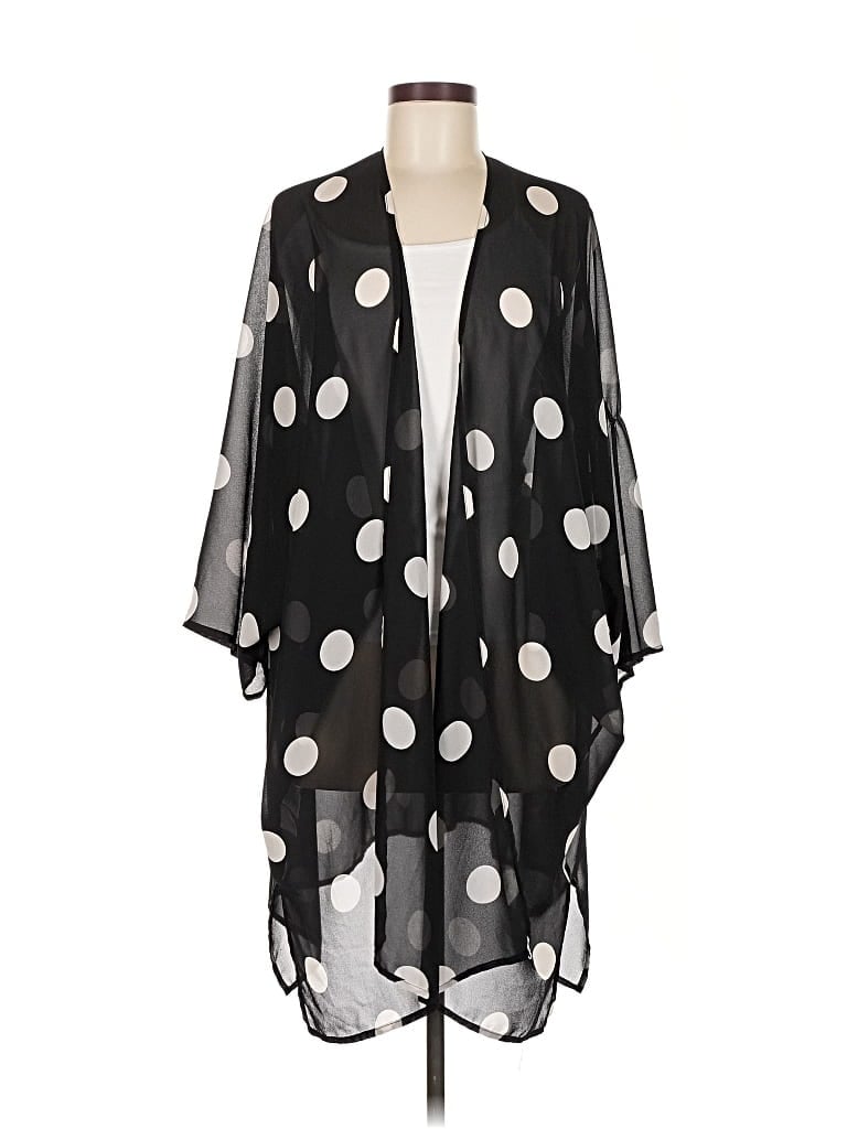 Pre-owned Anne Klein Kimono In Black