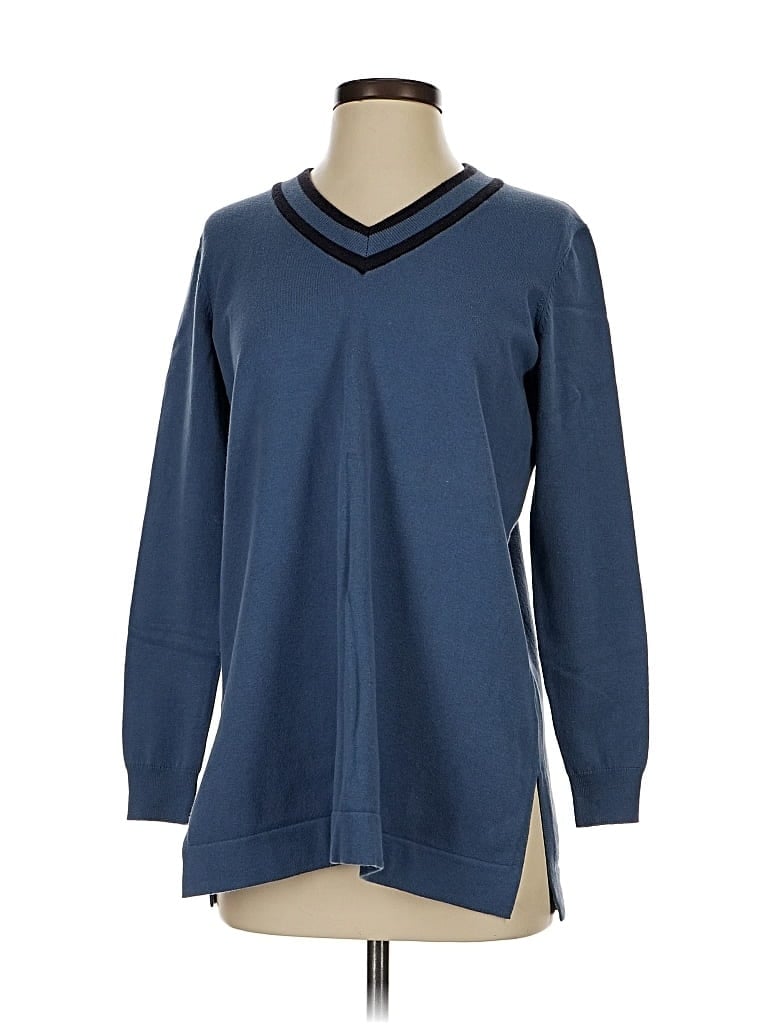 Pre-owned Martha Stewart Pullover Sweater In Blue