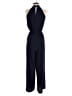CeCe 100% Polyester Solid Blue Jumpsuit Size 2 - photo 2