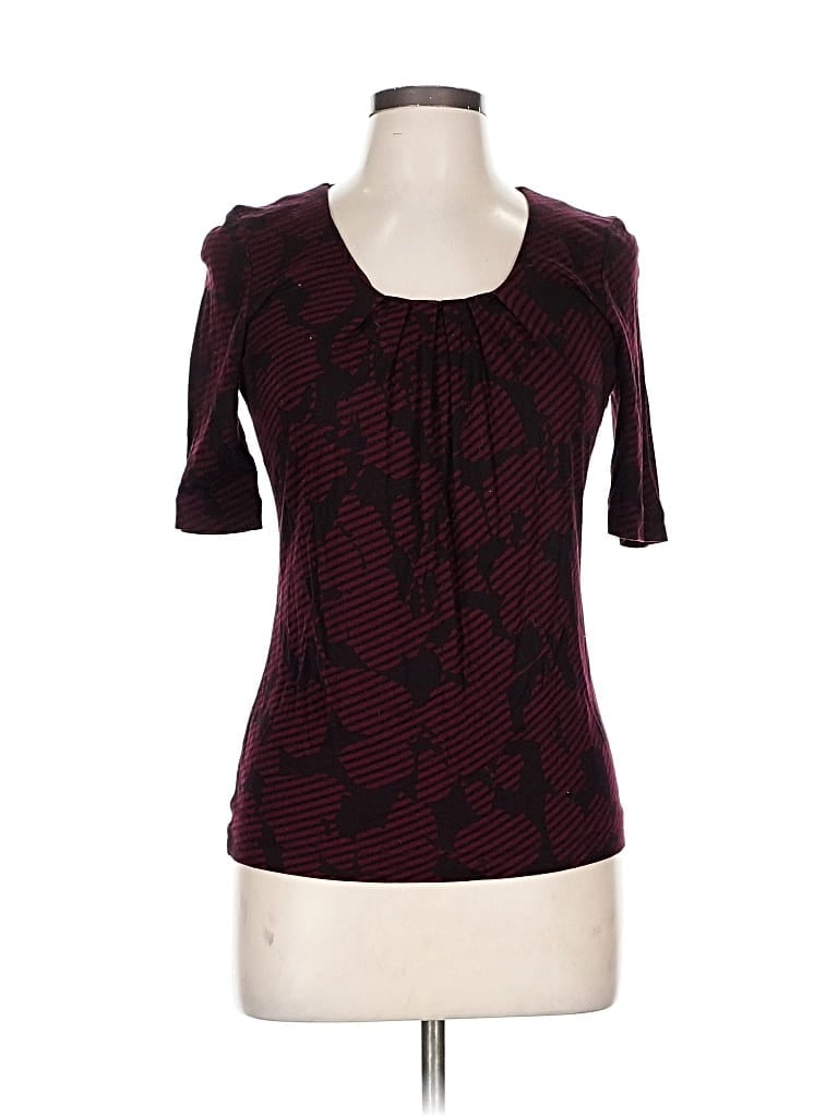 Pre-owned Boss By Hugo Boss 3/4 Sleeve T-shirt In Burgundy