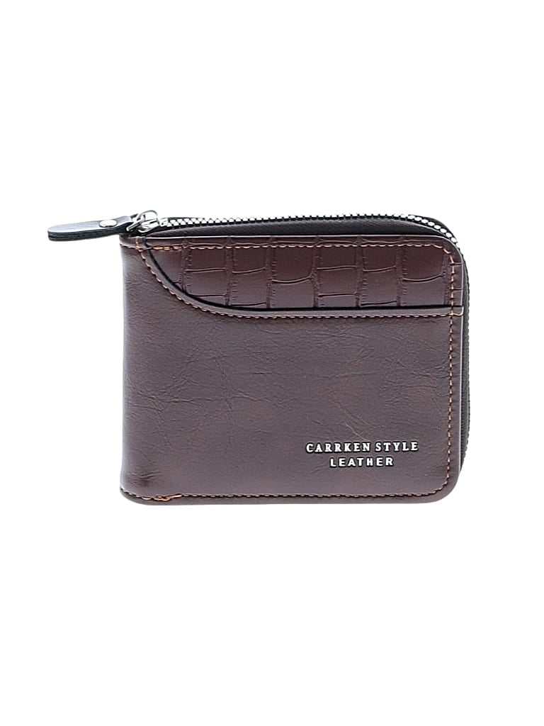 Pre-owned Assorted Brands Leather Wallet In Brown