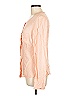 BCBGirls 100% Rayon Orange Pink Long Sleeve Blouse Size L - photo 5