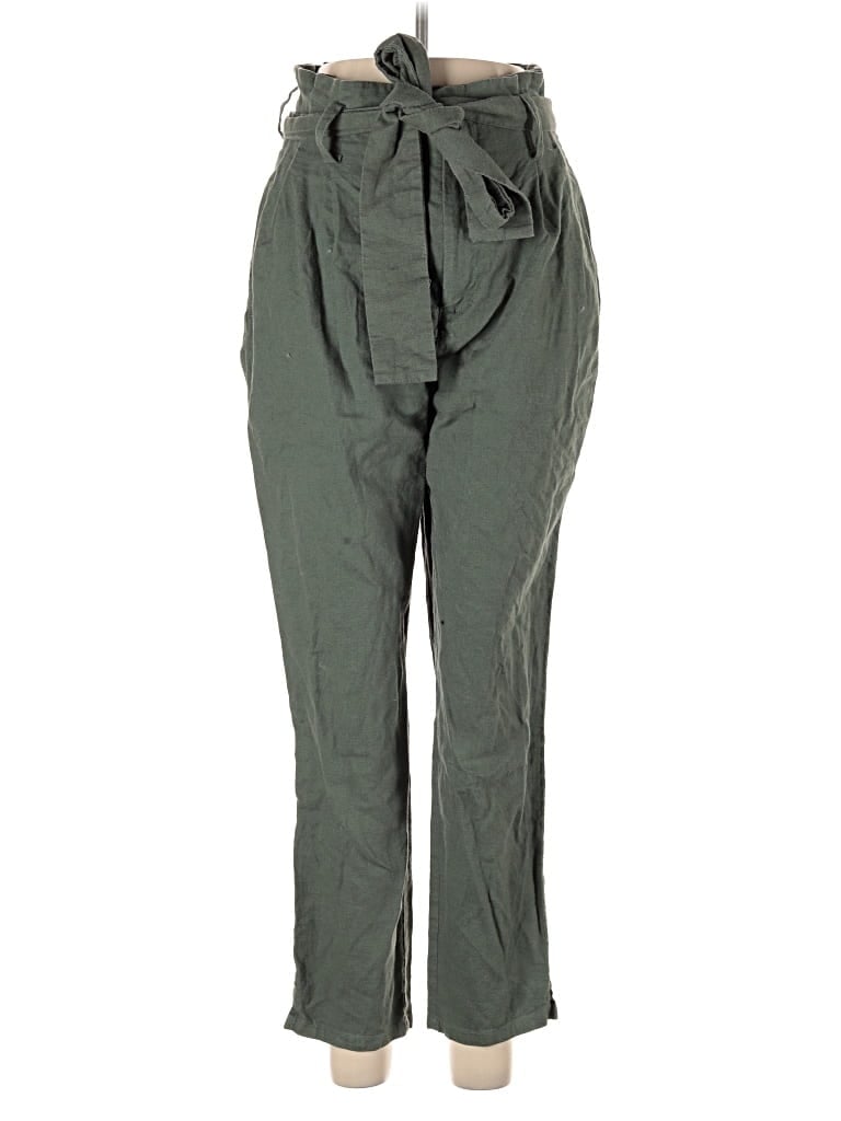 Pre-owned On 34th Linen Pants In Green