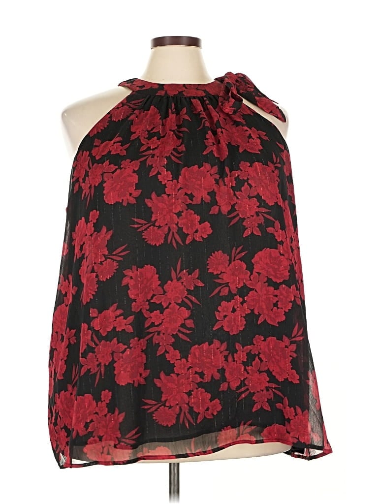 Pre-owned Torrid Sleeveless Blouse In Red