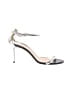 J.Crew 100% Leather Silver Sandals Size 9 1/2 - photo 1