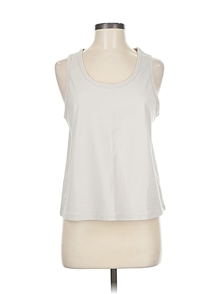 Pre-owned Athleta Sleeveless T-shirt In Silver