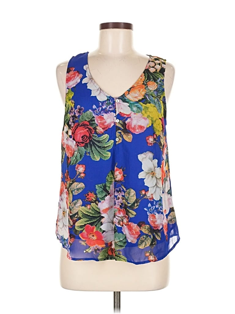 Pre-owned Skies Are Blue Sleeveless Blouse In Blue