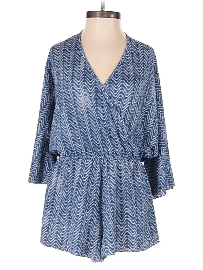 Pre-owned Elan Romper In Blue