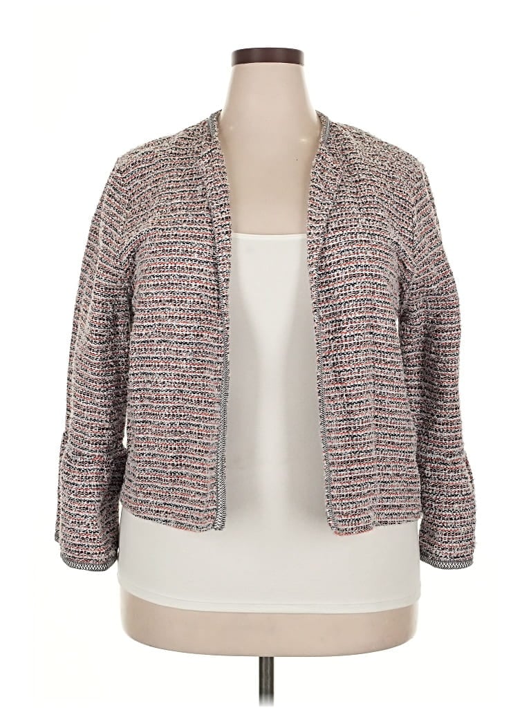 Pre-owned Ann Taylor Loft Blazer Jacket In Gray