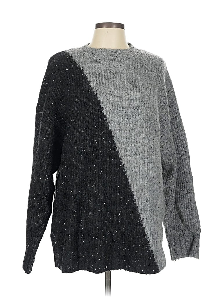 Pre-owned Zara Pullover Sweater In Gray