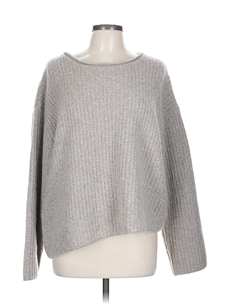 Pre-owned Zara Pullover Sweater In Gray