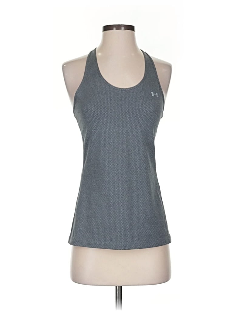 Pre-owned Under Armour Active Tank Top In Silver