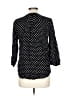 Talbots Polka Dots Black 3/4 Sleeve Blouse Size L - photo 2