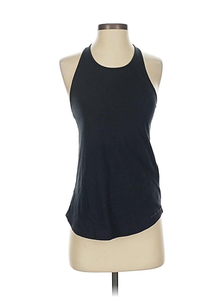Pre-owned Under Armour Tank Top Black Halter Neckline Tops