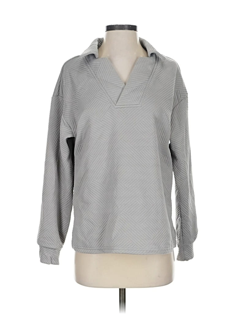 Pre-owned Unbranded Pullover Sweater In Gray