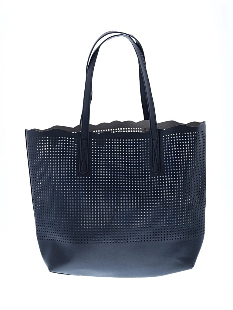 Pre-owned Neiman Marcus Leather Tote Bag In Blue