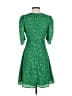 Lea & Viola 100% Polyester Stars Green Casual Dress Size S - photo 2