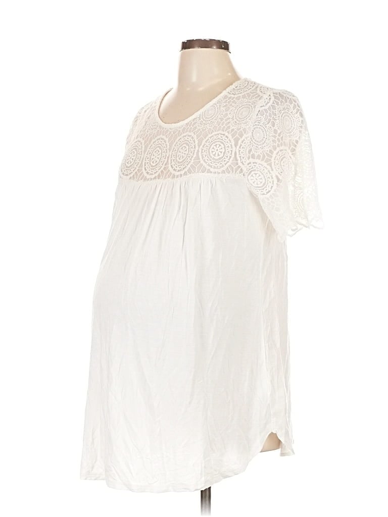 Pre-owned A Pea In The Pod Short Sleeve T-shirt In White