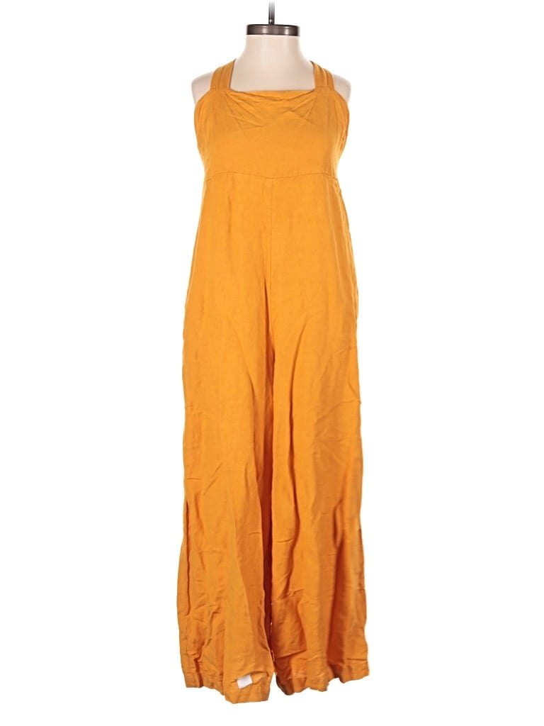 Pre-owned Peter Som Collective Jumpsuit In Orange