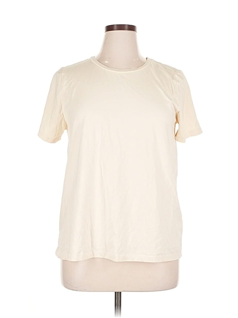 Pre-owned Lularoe Short Sleeve T-shirt In White