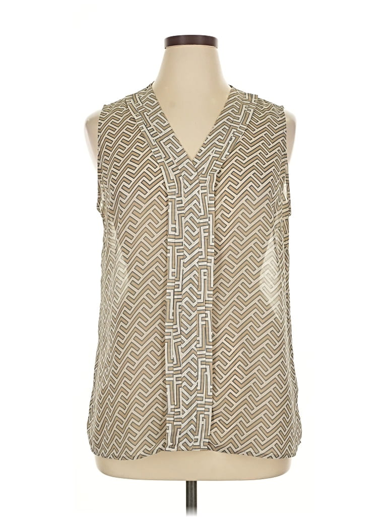 Pre-owned Banana Republic Factory Store Sleeveless Blouse In Brown