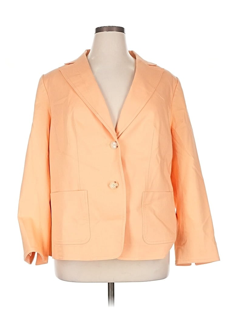 Pre-owned Talbots Blazer Jacket In Orange