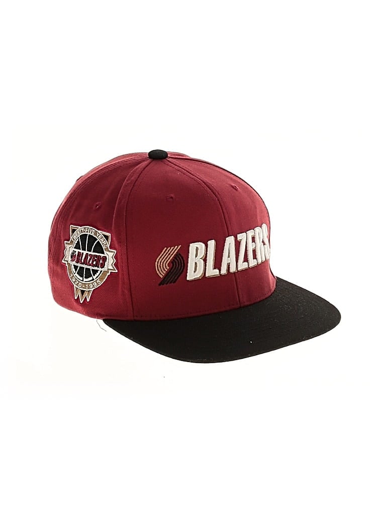 Pre-owned Mitchell & Ness Baseball Cap In Burgundy
