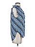 DKNY 100% Polyester Blue Sleeveless Blouse Size XS - photo 4