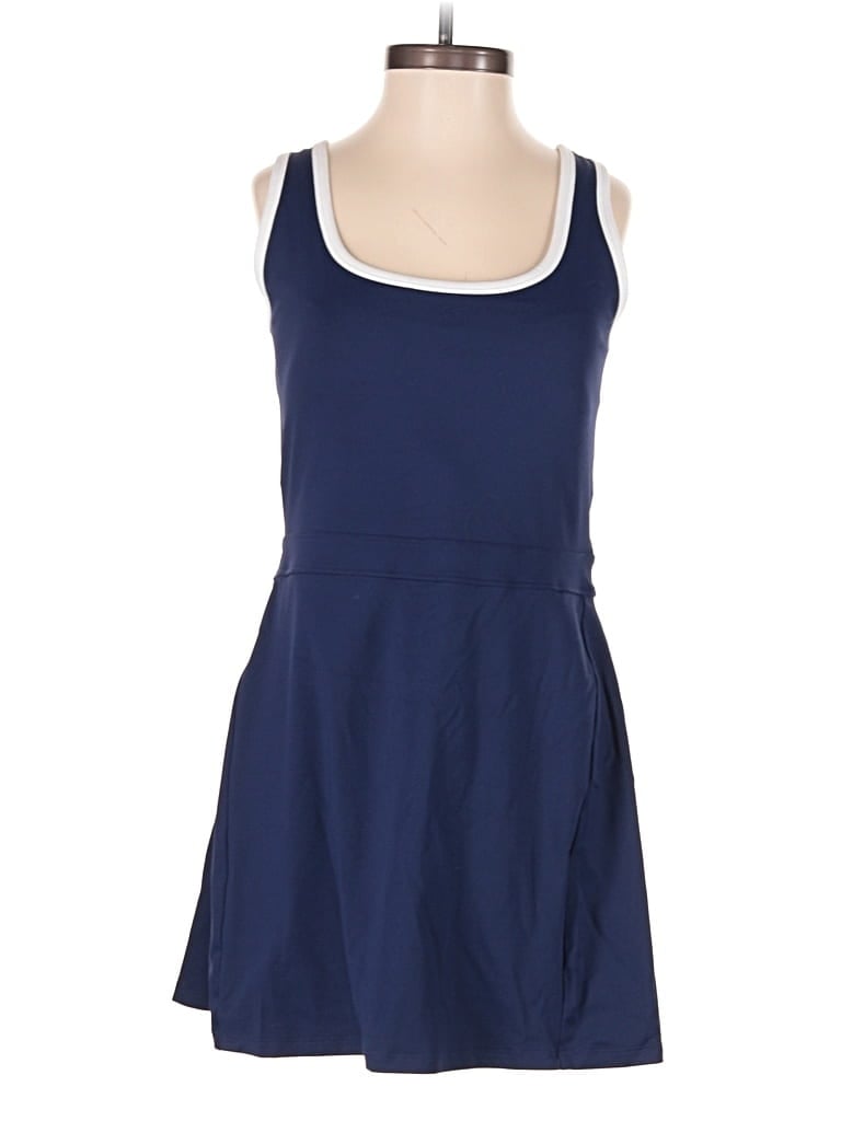 Pre-owned Fabletics Romper In Blue