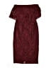 Likely 100% Polyester Solid Burgundy Red Cocktail Dress Size 2 - photo 1