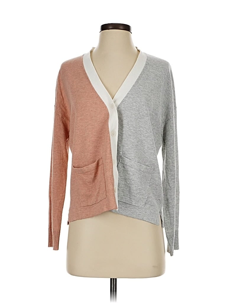Pre-owned Lilla P Cardigan Sweater In Gray