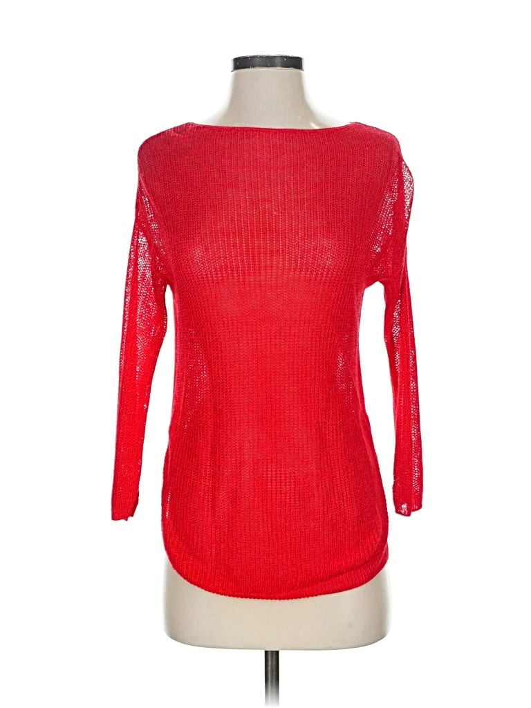 Pre-owned Jjill Pullover Sweater In Red