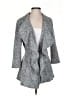 Calvin Klein Animal Print Gray Blazer Size 2 - photo 1